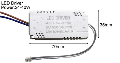 Pilote LED 230mA 8-24w 24-40w 40-60w 60-80w 80-120w 100-150w, pilote à courant Constant, unité d'alimentation, transformateur LED