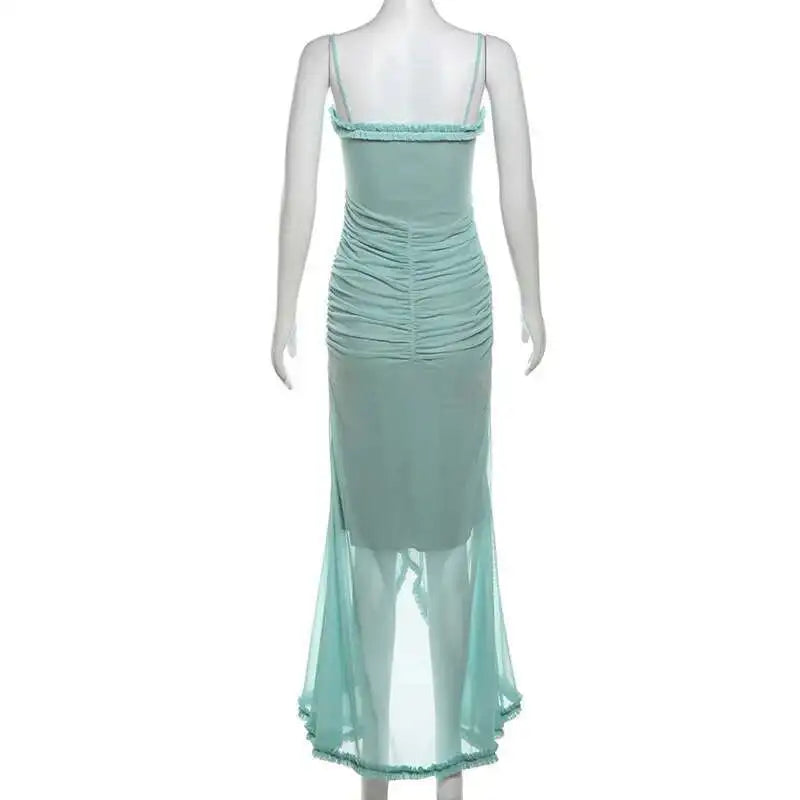 Avrilyaan Hollow Out Split Sexy Dress Women Irregular Elegant Evening Party Long Dresses Backless Bodycon Summer Dress Vestidos