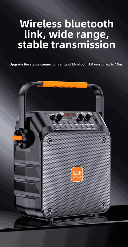 Dual Wireless Microphones & RGB LED Lighting! Outdoor Karaoke Speaker With 30W Power For Camping & Campfires OEM Supplier
