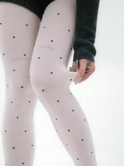 Leggings imprimés à pois pour femmes, 100 grammes, Leggings péplum en velours fin bordeaux, automne et hiver, printemps et automne