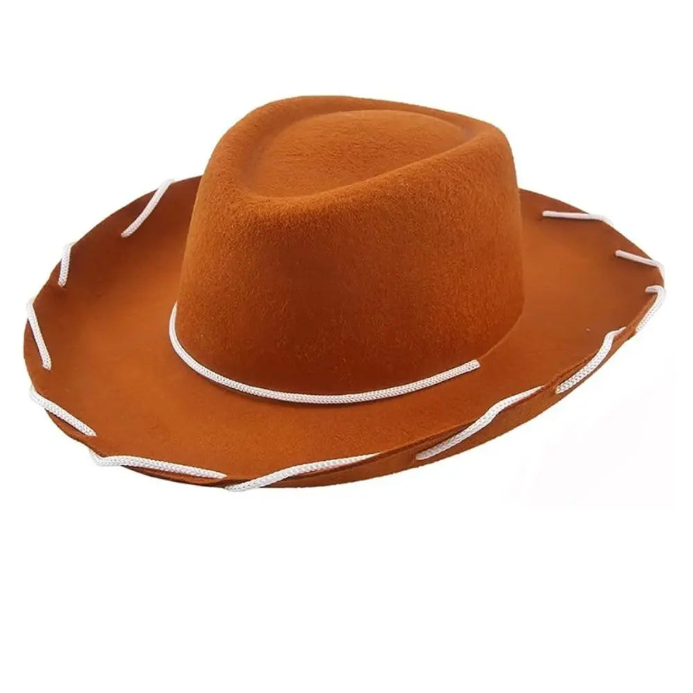 Cowboy accessory cowboy hat performance cosplay costume felt princess hat adjustable dress-up bachelorette party hat women