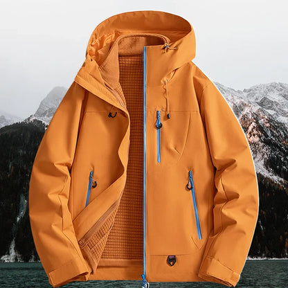 Veste d'extérieur trois en un deux pièces, coupe-vent, imperméable, combinaison de randonnée pour Couple, costume d'extérieur pour hommes et femmes