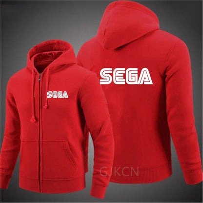 Men Sweatshirts Autumn Sega Pullover Casual Zipper Jacket for Male Hoody Outdoor Sweatshir Autumn Solid Color Turtleneck Swea