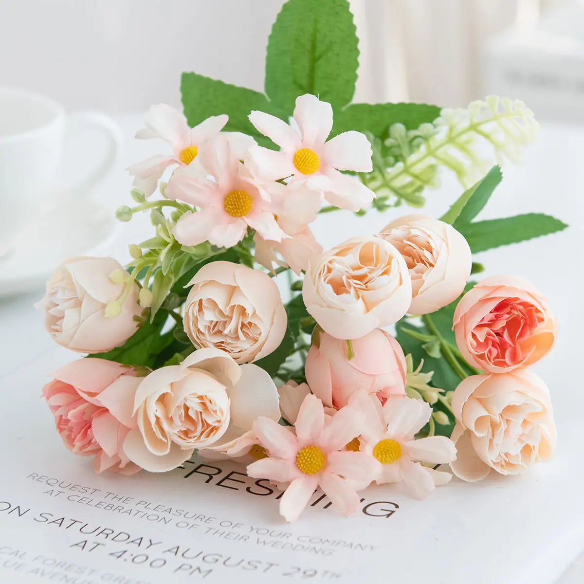 Fleurs de pivoine simulées, saint-valentin, mariage, fête des mères, Thanksgiving, décoration de jardin intérieure et extérieure de printemps