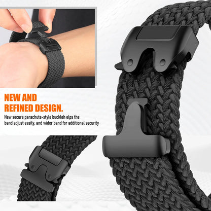 Parachute Braided Strap for Fitbit Versa 4 3 Sense 2 band Accessories replacment nylon correa Bracelet for Fitbit Versa 4 Strap