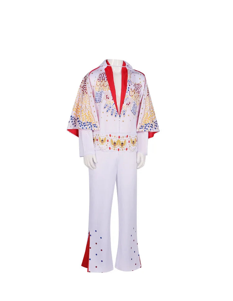 Costume de cosplay Le Roi pour homme, uniforme de rocker, tenue de carnaval, d'Halloween