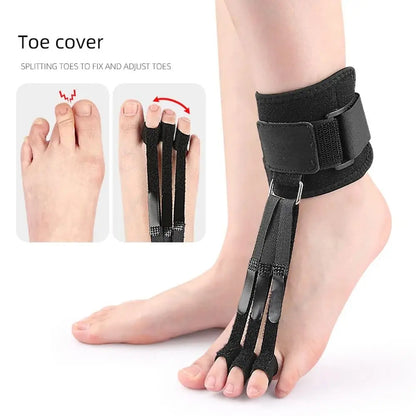 Correcteur d'orteils réglable, orthèses fixées et réglables, correcteur de Valgus d'orteil bouclé, attelle d'orteil respirante avec boucle en métal