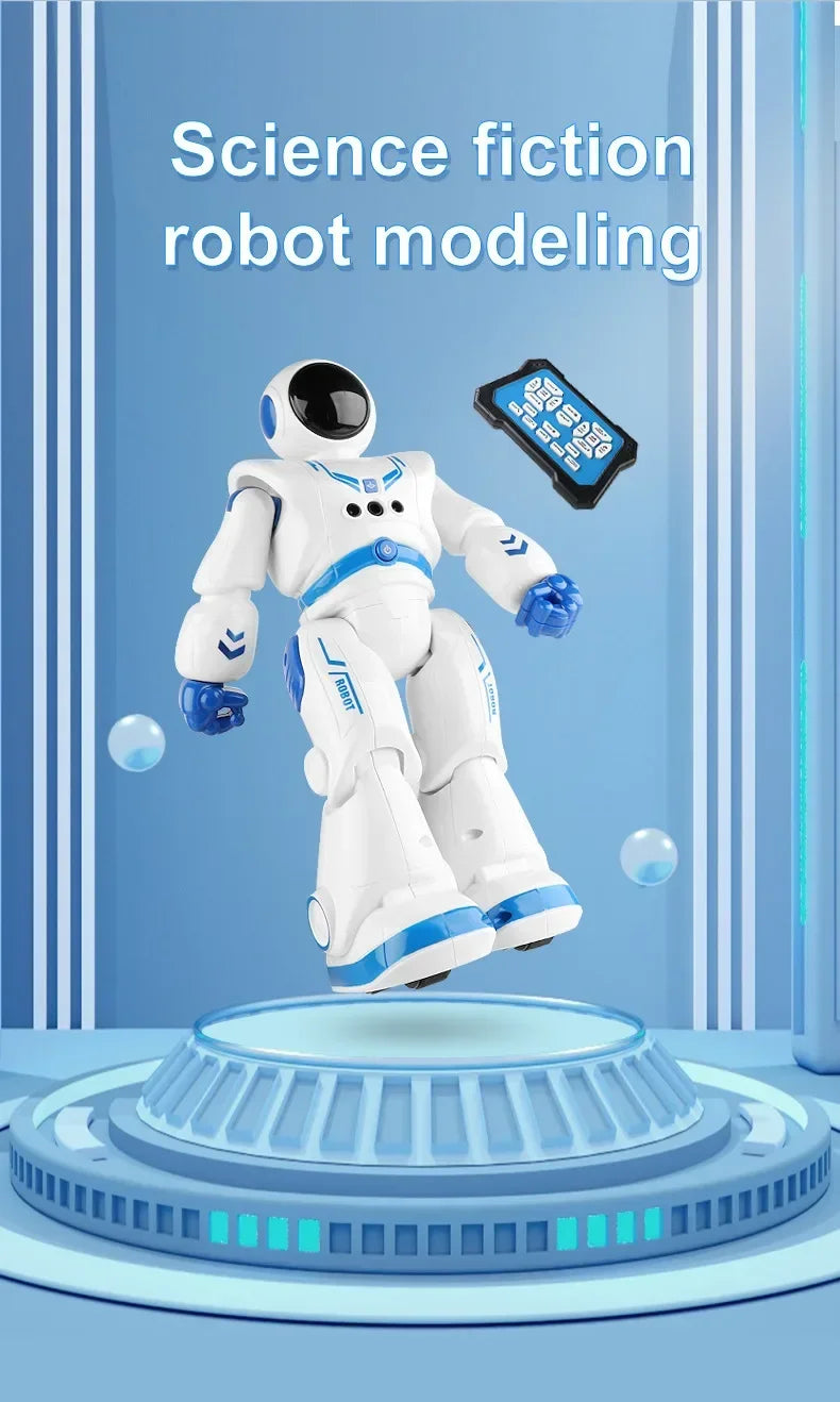 Jouet robot intelligent à détection de gestes et tactile : robot spatial télécommandé programmable