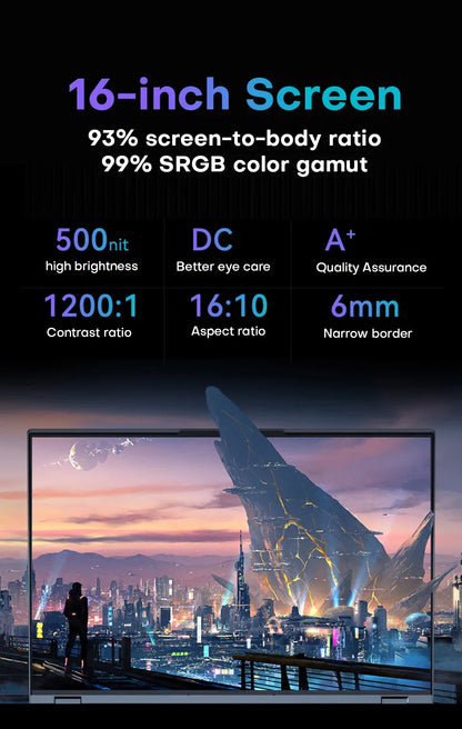 16" Portable Gaming Laptop intel Core i7-6700HQ GTX 1060 IPS 1920*1200 Windows 11 Laptop Computer 16GB DDR4 1TB SSD Notebook PC