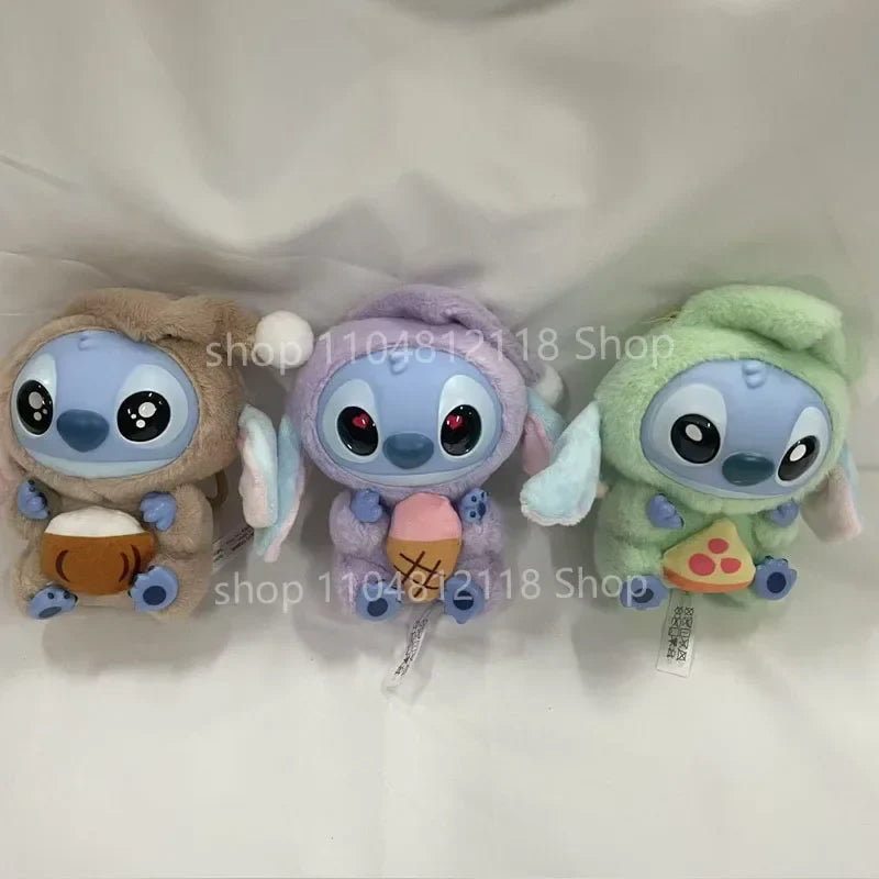 15CM New Stitch Eat Something Before Sleep Series Blind Box Plush Dolls Pendant Cute Doll Ornament Mystery Box Surprise Toy Gift
