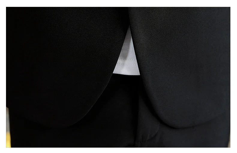 Men's Slim Fit Two-Piece Set Spring Fashion Korean Style Suit And Trousers Ensemble High-Quality Trendy Clothing for 2024