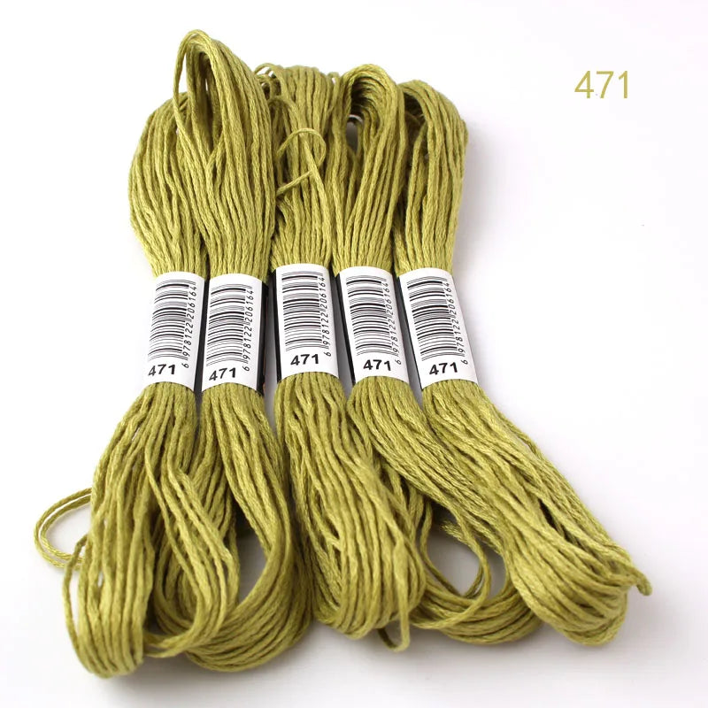 433---581--10 pcs cross-stitch  Embroidery Thread Floss Sewing Skeins Craft DIY Bracelet braided