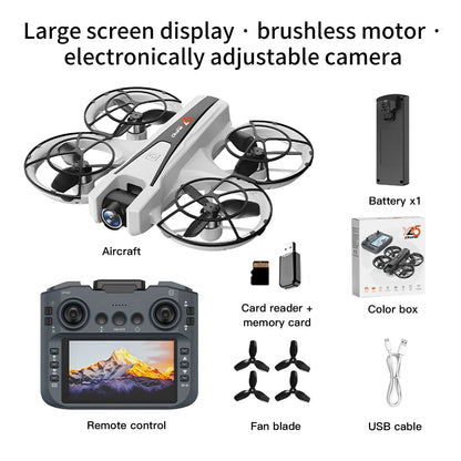 Drones avec caméra professionnelle con cámara professionnelles de 10km flux optique vol stationnaire double caméra commutateur 360 ° professionnel Estensioniд;)