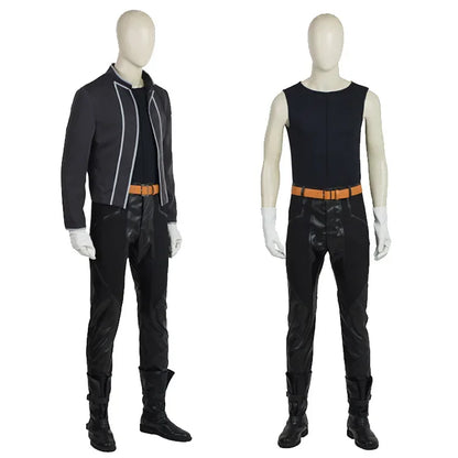 Halloween Performance Party Steel Alchemist Edward Elric Cosplay in The Same Costume Set