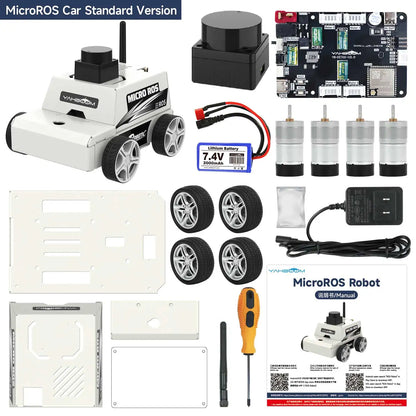Micro ROS dos Robot Voiture ROS2-Humble PC Machine Virtuelle Système AI Lidar SLAM Cartographie Navigation DIY Kit Électronique