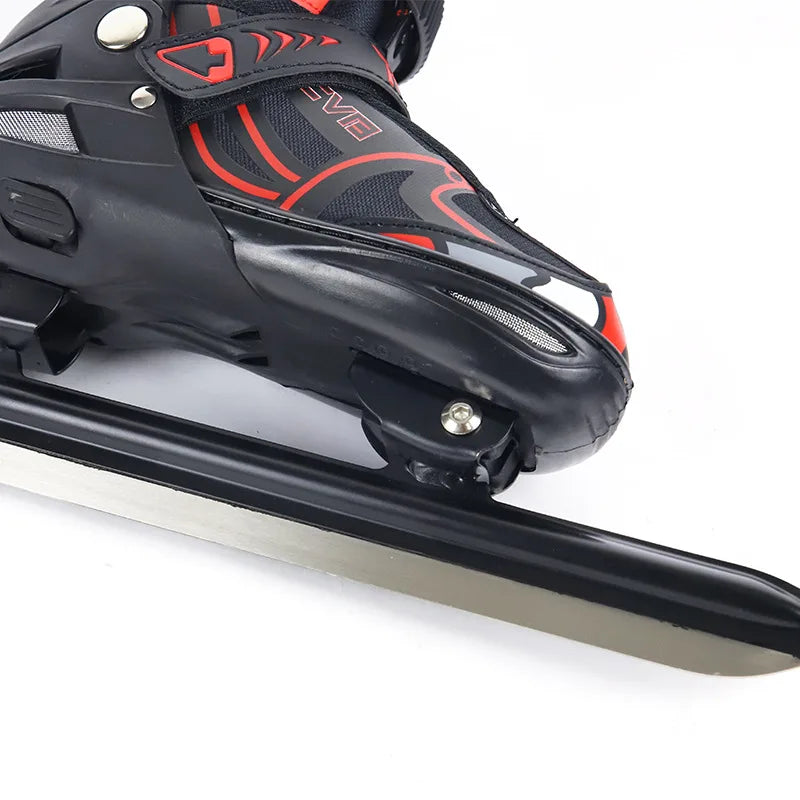 Professional Ice Hockey Skates, Ice Skating Blade Shoe, Mayor Thermal Inner, Adults, Teens, Kids, Adjustable Size