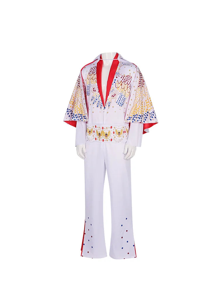 Costume de cosplay Le Roi pour homme, uniforme de rocker, tenue de carnaval, d'Halloween