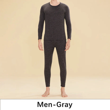 1 ensemble de sous-vêtements thermiques chauds en laine et soie pour femmes, ensembles de vêtements thermiques longs pour l'automne et l'hiver