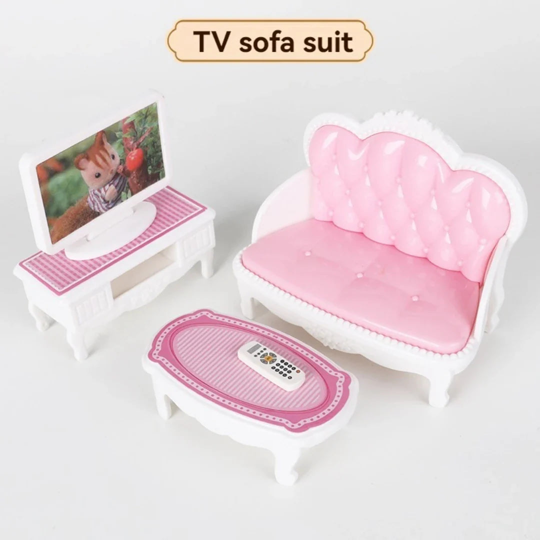 Children's simulated play house mini toy model ornaments
