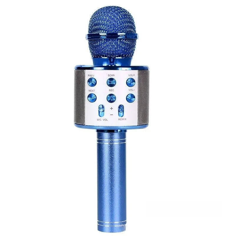 Wireless Bluetooth Karaoke Microphone, 5-in-1  Mic with Built-in Stereo Speaker/4 Voice-Changing Effect, Great Gifts