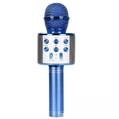 Wireless Bluetooth Karaoke Microphone, 5-in-1  Mic with Built-in Stereo Speaker/4 Voice-Changing Effect, Great Gifts