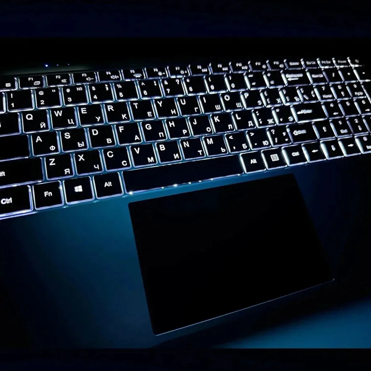 15.6" N5095 Laptop with Up to 32GB RAM  2TB Storage Windows 10/11 Pro Black Backlit English/Russian Keyboard, Portable Notebook