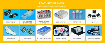 29XL 16XL 220XL 252XL 27XL Ciss Ink Cartridge Without Chip For Epson XP 235 245 335 432 435 445 WF 3820 7720 7715 7710 Printer