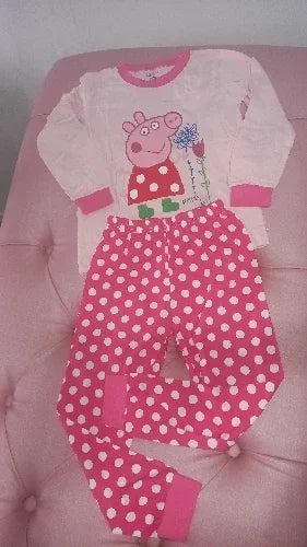 Ensemble de Pyjamas Peppa Pig Dessin Animé Garçons et Filles Vêtements de Maison George Poupée Articulée Pyjama Enfant Cosplay Dessin Animé Kawaii