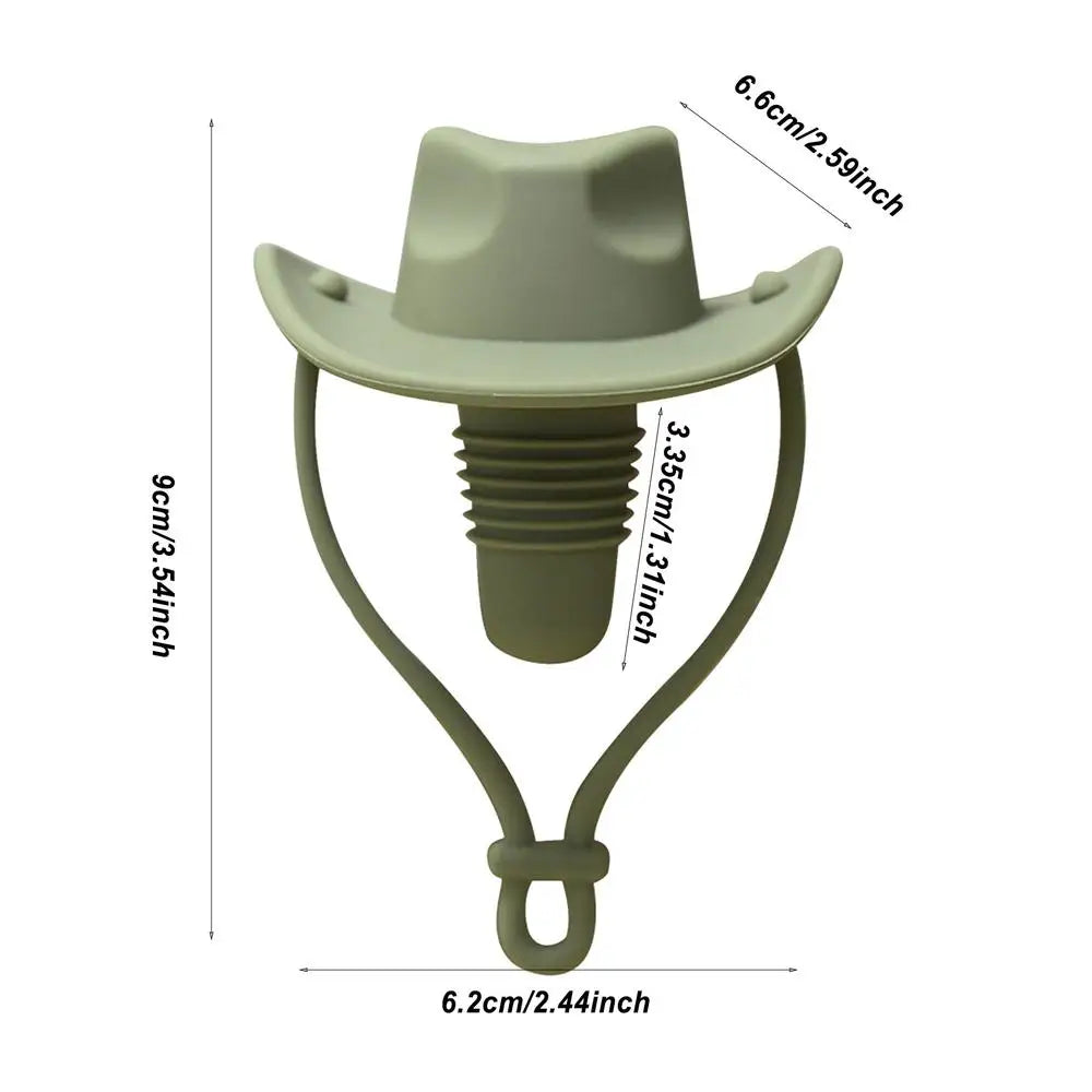 Creative Cowboy Hat Wine Stopper Champagne Bottle Silicone Wine Cork Funny Cowboy Hat Bar Home Wedding Decorative Wine Stopper