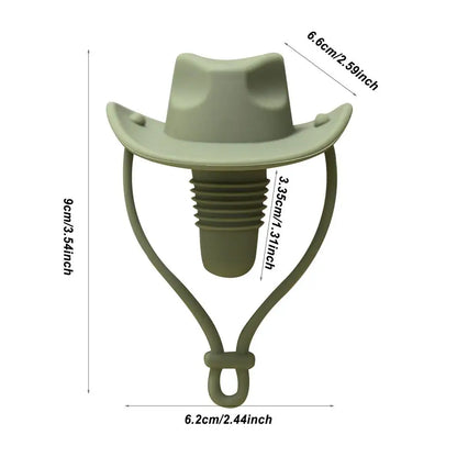 Creative Cowboy Hat Wine Stopper Champagne Bottle Silicone Wine Cork Funny Cowboy Hat Bar Home Wedding Decorative Wine Stopper