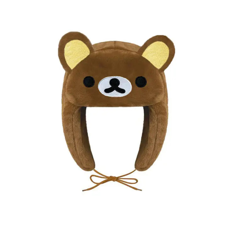 New Winter New Kuromi Spider Man Stitch Violent Bear Cartoon Hat Popular Man Women Cute Warm Ears Protection Hat New Year Gifts