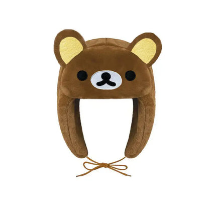 New Winter New Kuromi Spider Man Stitch Violent Bear Cartoon Hat Popular Man Women Cute Warm Ears Protection Hat New Year Gifts