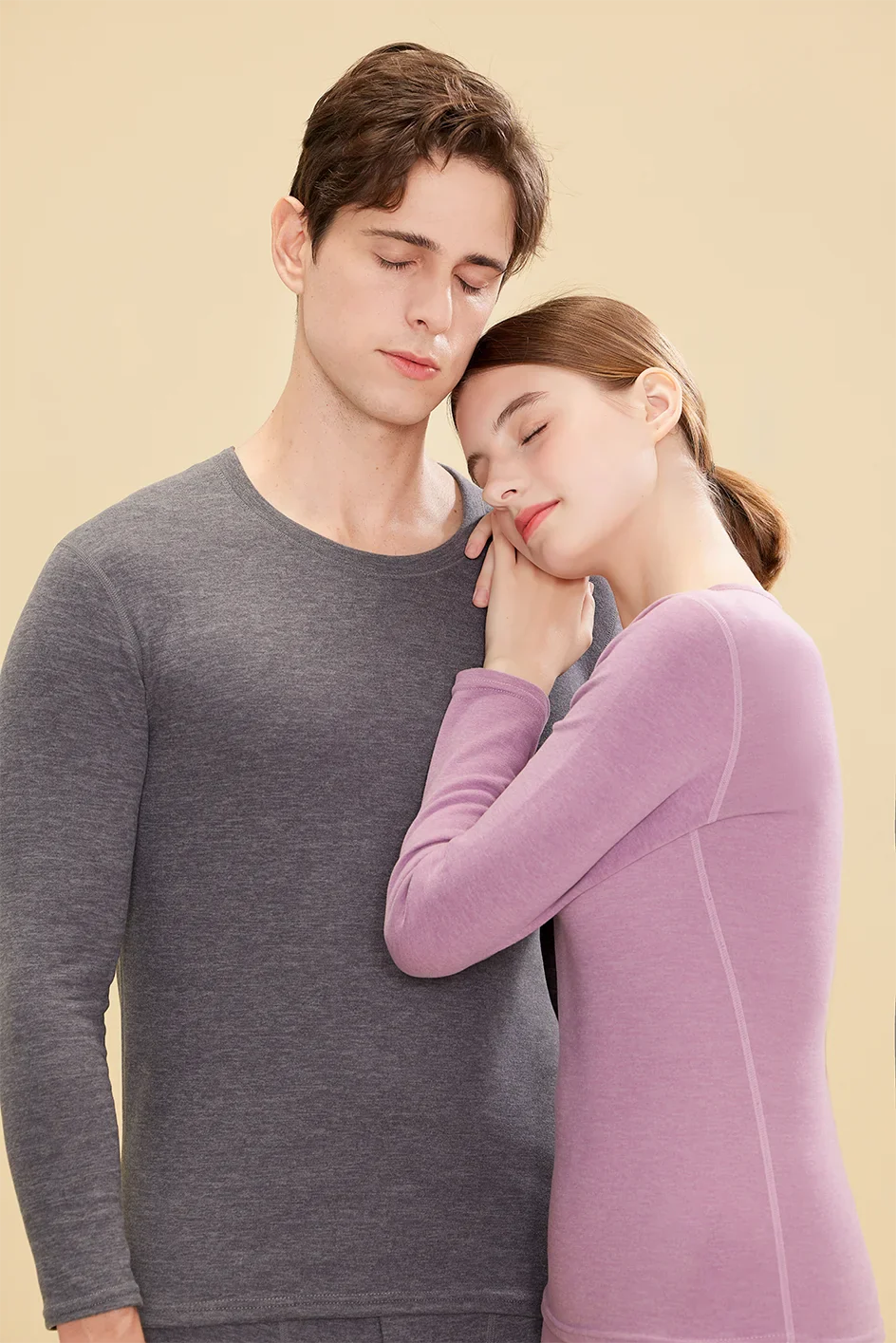 1 ensemble de sous-vêtements thermiques chauds en laine et soie pour femmes, ensembles de vêtements thermiques longs pour l'automne et l'hiver