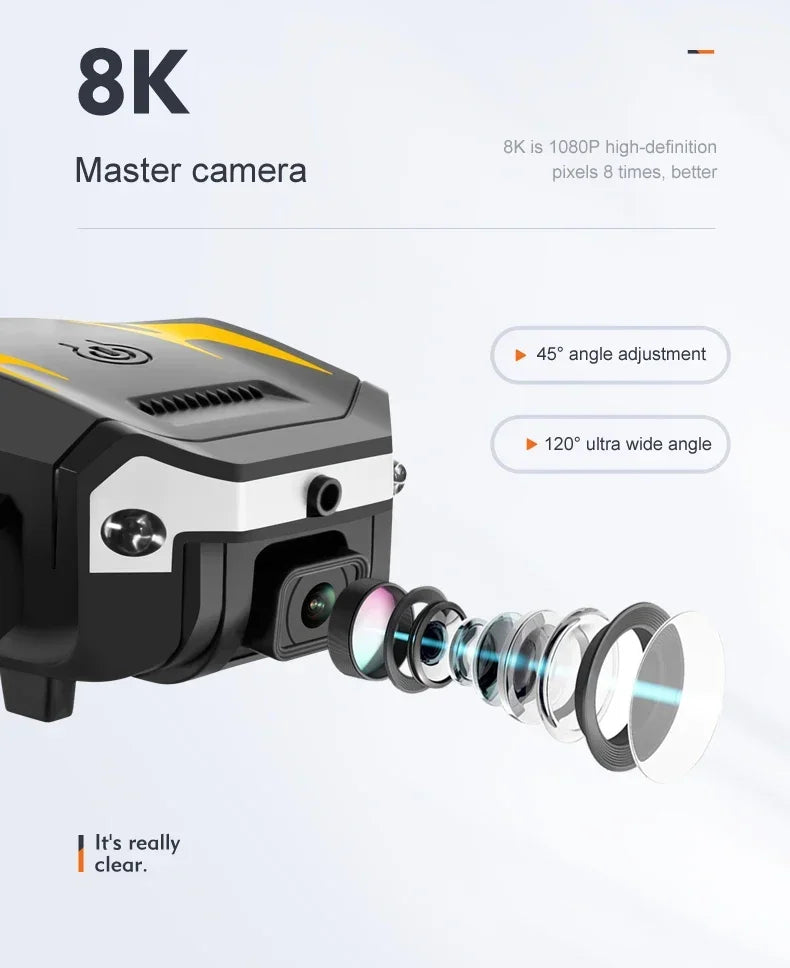 Drone G6 extérieur 5G professionnel 8K HD, photographie aérienne omnidirectionnelle pour éviter les obstacles, Distance Quadrotor 10000M