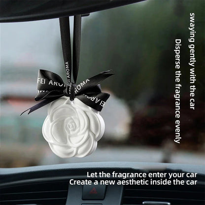 Ceramic Ornaments Aromatherapy Light Luxury Ancient Home Perfume Diffuser Stone Tablet Plaster Car Fragrance Pendant