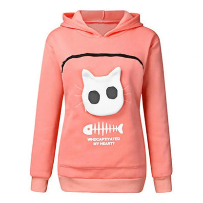 Hoodie Sweatshirt Cat Lovers Hoodie Kangaroo Dog Pet Paw Pullovers Cuddle Pouch Sweatshirt Pocket Animal Ear Hooded Dropshipping
