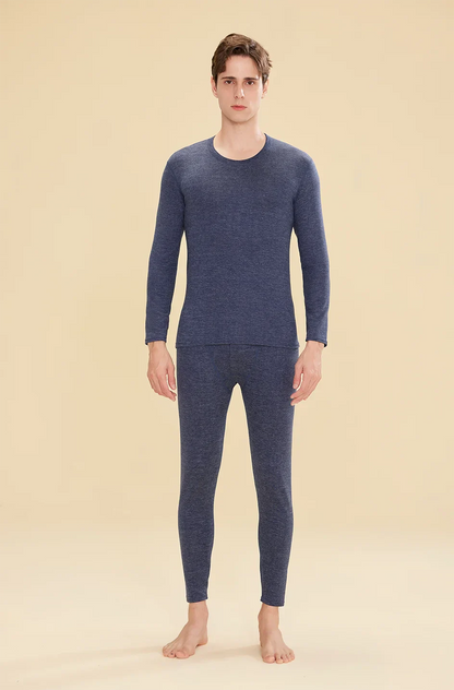 1 ensemble de sous-vêtements thermiques chauds en laine et soie pour femmes, ensembles de vêtements thermiques longs pour l'automne et l'hiver
