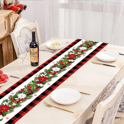 Chemin de Table de Noël, Décoration pour la Maison, Couverture de Nappe, Ornement, Cadeaux, ixdu Nouvel An, 2023