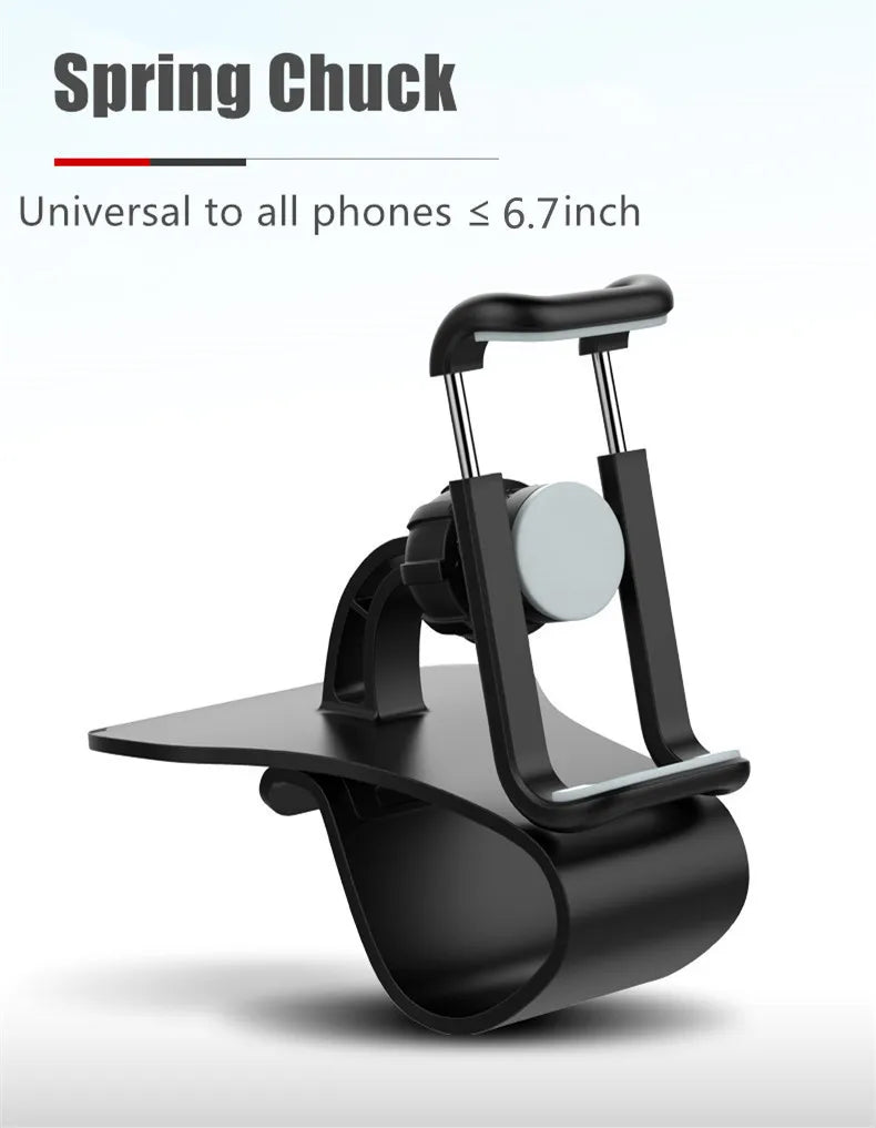 Support de téléphone de voiture rotatif à 360 degrés, Support universel pour téléphone portable, Support de tableau de bord pour poignée automatique, Support fixe pour téléphone portable