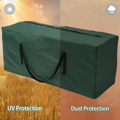 Sac de rangement pour coussins de mobilier, imperméable, anti-UV, résistant à l'usure, en tissu Oxford 210D robuste, sac de rangement pour sapin de Noël pour le jardin