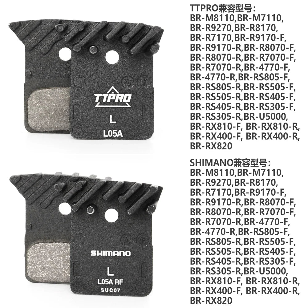 TTPRO 1/2/3/4 pièces L05A plaquettes de frein à disque de vélo pièces de frein de vélo pour RS405 RS305 MT200 XT DEORE SLX M6100/M7100/M8100