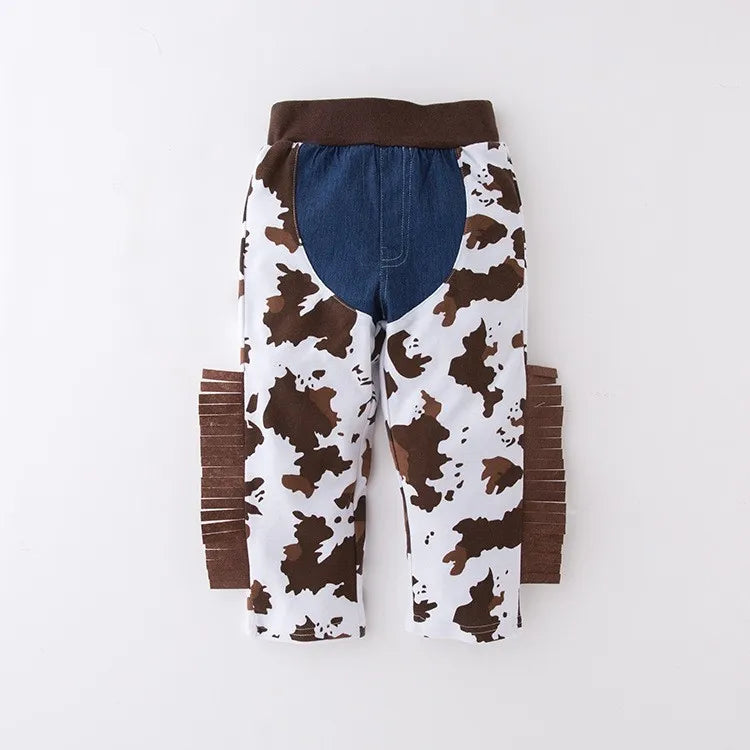 Robe de Cowgirl pour enfants, ensemble complet, Costume de Cowboy occidental, ensemble de 4 pièces, tenue de jeu de noël, vêtements d'halloween pour enfants