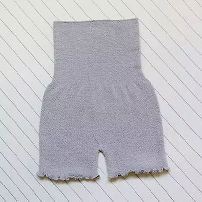 Thick high-waisted leggings for adult girls, double-layered, large velvet, belly protection, warm, palace, shorts, winter, 2024