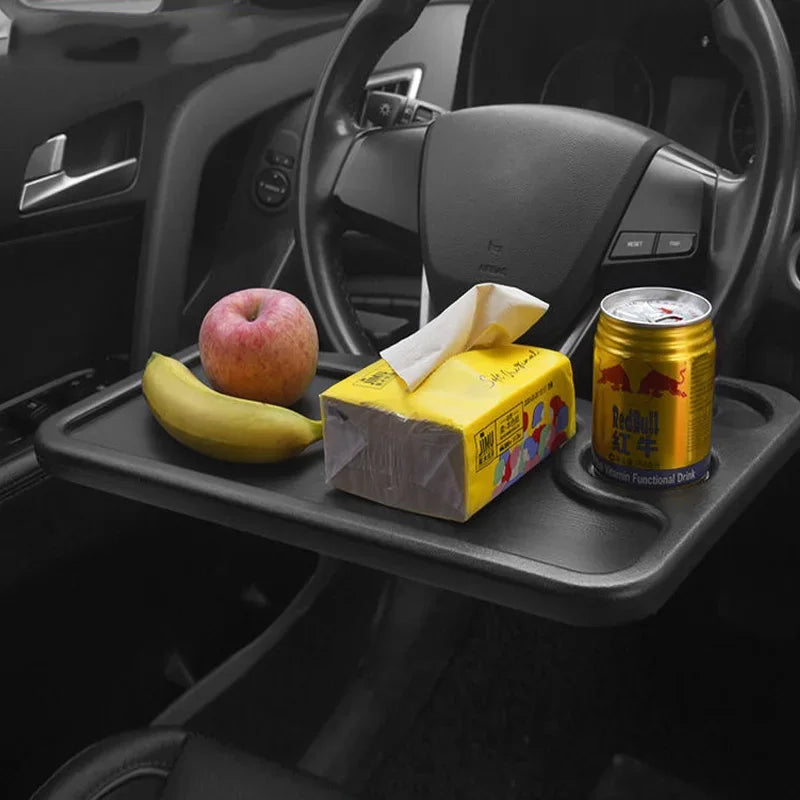 Table universelle pour voiture, volant, chariot de travail, boisson, café, plateau, ordinateur portable, support de bureau, siège, Table, accessoire de voiture