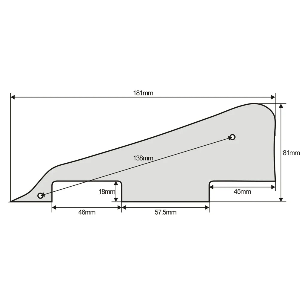 FLEOR – jeu de Pickguard pour guitare LP, couvercle de cavité, rythme, aigus et support métallique, vis, pièces de guitare