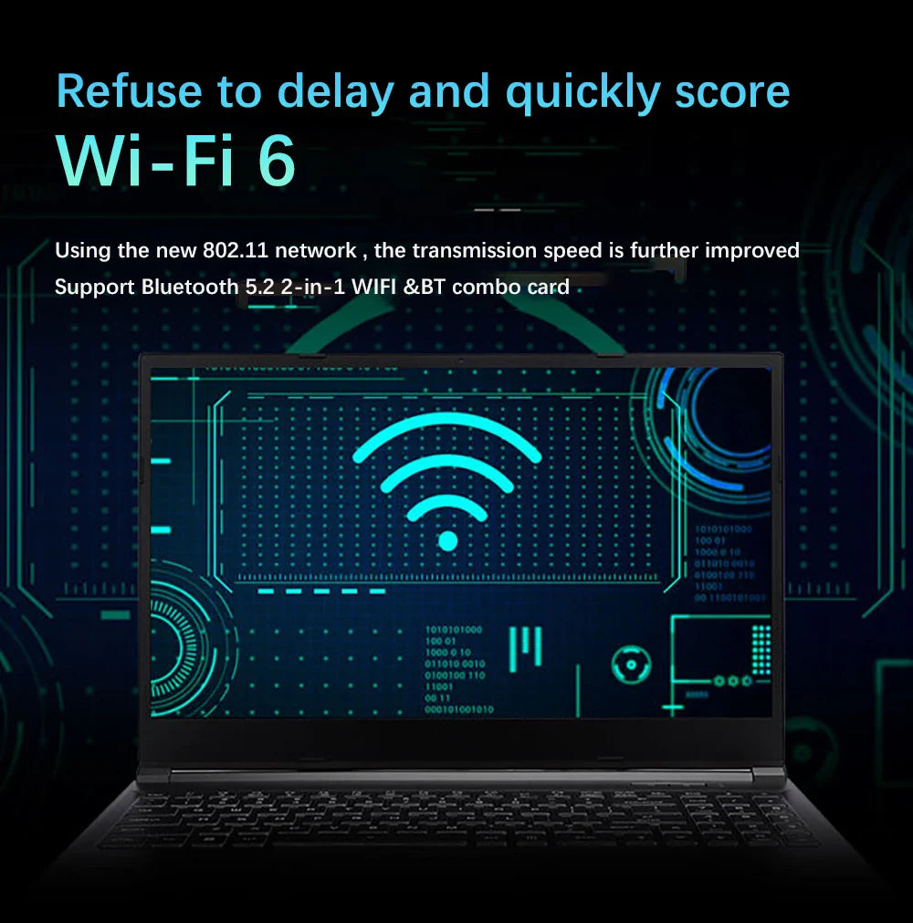 New 12th Gaming Laptop 16.1 Inch Intel i9-12900H NVIDIA RTX 3060 6G Windows11 2.5K IPS Screen 144Hz RGB Keyboard WIFI 6 BT5.2