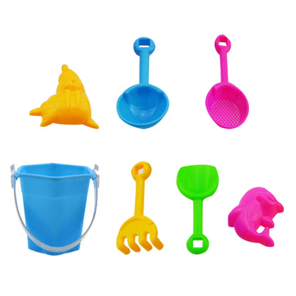 Toys For Children 7 Piece Beach Toy Sand Set Sand Play Sandpit Toy Summer Outdoor Toy Funny Gifts ??????? ??? ??????? Juguetes