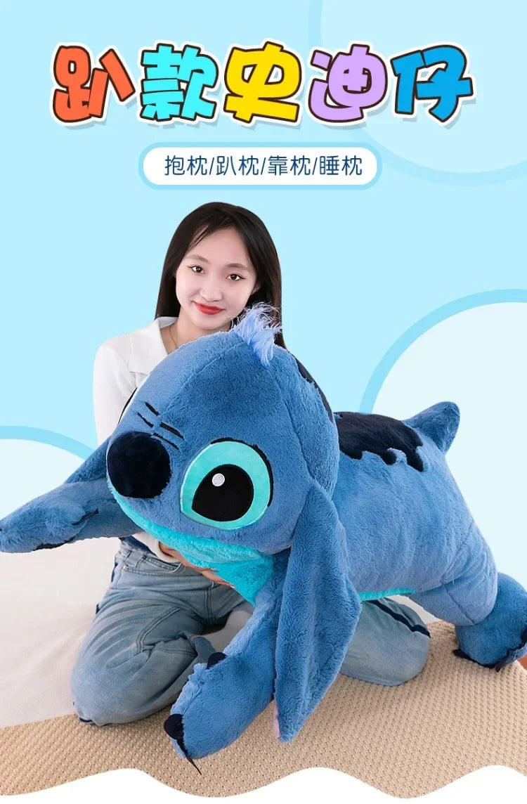 Peluche Stitchou de 100 cm, grande taille, oreiller long, jouet pour fille, jambes serrées, cadeau d'anniversaire pour enfant