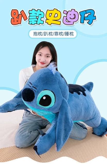 Peluche Stitchou de 100 cm, grande taille, oreiller long, jouet pour fille, jambes serrées, cadeau d'anniversaire pour enfant