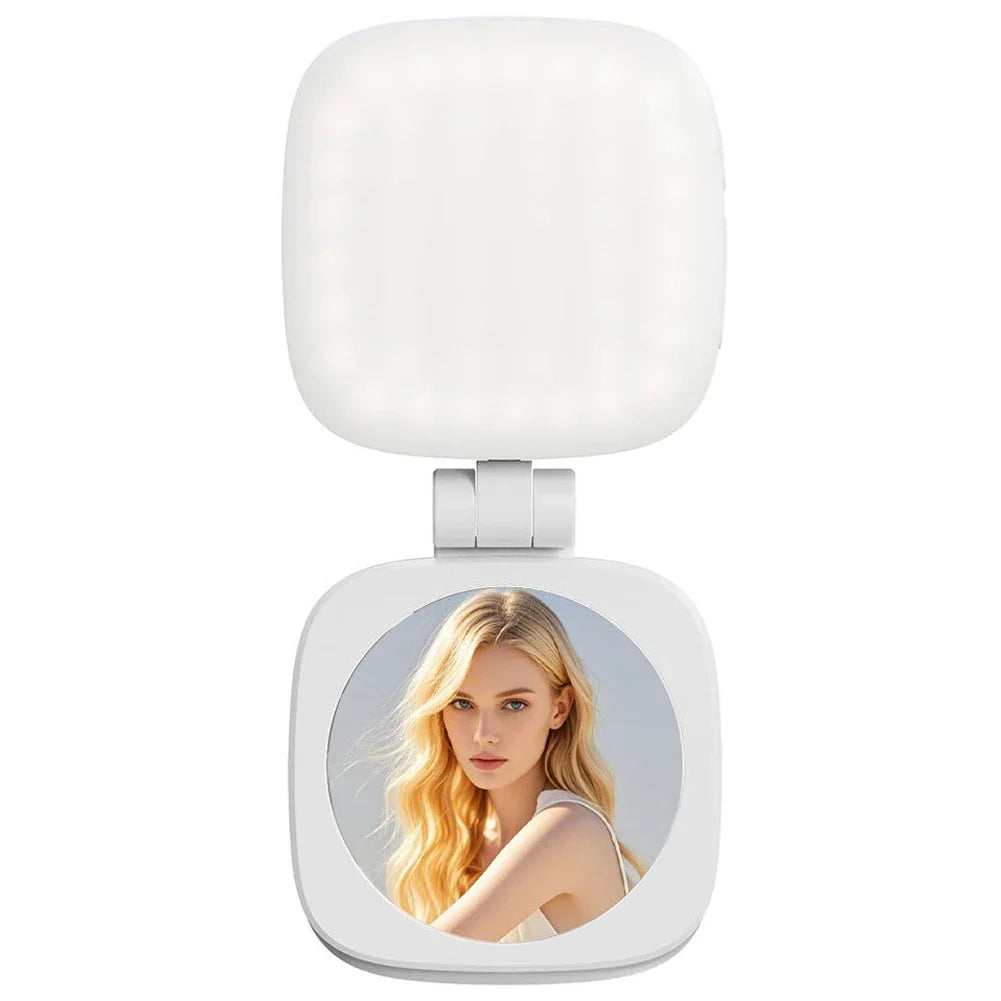 Magnetic Phone Selfie Light Mobile Phone Fill Light Pocket Light Folding LED Phone Fill Light for Video Recording Conference